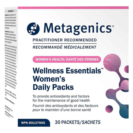 Metagenics Wellness Essentials Women’s Daily Packs 30 paquetes diarios frontal