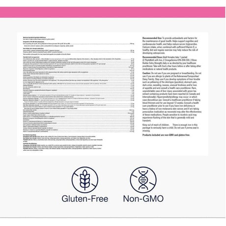 Información del producto Metagenics Wellness Essentials Women’s Daily Packs 30 paquetes diarios