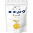 Frasco de suplemento Micro Ingredients Aceite de Pescado Omega-3 240 cápsulas blandas