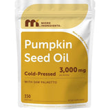 Bolsa de Micro Ingredients Aceite de Semilla de Calabaza con Saw Palmetto de 150 cápsulas blandas