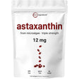 Empaque de suplemento Micro Ingredients Astaxantina 12 mg 120 cápsulas blandas