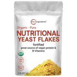 Bolsa de suplemento Micro Ingredients Levadura Nutricional Orgánica Fortificada 2 lb