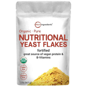 Bolsa de suplemento Micro Ingredients Levadura Nutricional Orgánica Fortificada 2 lb