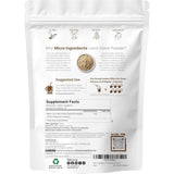 Tabla nutricional del suplemento Micro Ingredients Melena de León 227 g en polvo