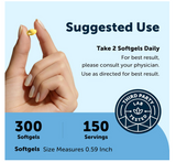 Micro Ingredients Omega 3, modo de uso de 2 cápsulas blandas al día