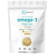 Micro Ingredients Omega 3 de aceite de pescado, 300 cápsulas blandas sabor limón