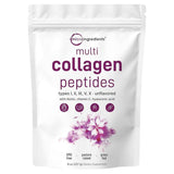 MICRO INGREDIENTS péptidos de colágeno múltiple en polvo sin sabor de 227 g