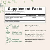 Tabla nutricional del suplemento Micro Ingredients Polvo Orgánico de Corteza de Olmo Resbaladizo 1 lb (454 g)