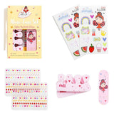 Kit de uñas Miss Nella con lima, separadores, adhesivos y tatuajes temporales