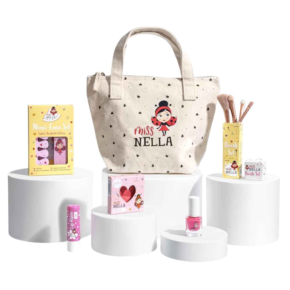 Set de maquillaje infantil Miss Nella Sweetheart Tote, variante Girly Girl