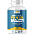 Frasco frontal de Mom Nutrix aceite de pescado Omega 3 6000 mg en presentación de 150 cápsulas blandas