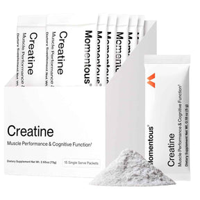 Caja de suplemento Momentous Creatina 15 sobres