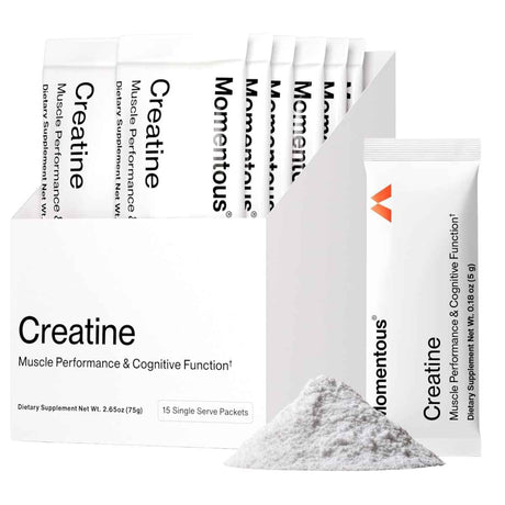 Caja de suplemento Momentous Creatina 15 sobres