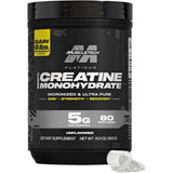 Frasco de suplemento MuscleTech Platinum Monohidrato de Creatina Sin Sabor 80 porciones