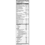 Tabla nutricional del suplemento MuscleTech Platinum Multivitamínico 90 tabletas