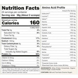 Tabla nutricional de Naked Whey sabor chocolate, presentación de 2 lb