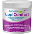 Envase frontal de Naticura CoolComfort con 100 almohadillas medicadas