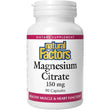 Frasco de suplemento Natural Factors Citrato de Magnesio 90 cápsulas