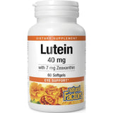 Frasco de suplemento Natural Factors Luteína con Zeaxantina 60 cápsulas blandas