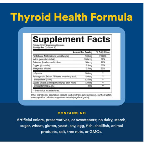 Tabla Supplement Facts de Natural Factors con ingredientes y cantidades por porción.