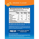 Tabla nutricional del suplemento Natural Vitality Calm Citrato de Magnesio sabor Naranja 60 gomitas