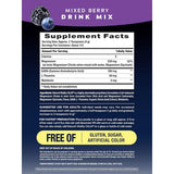 Información del suplemento de Natural Vitality CALM Sleep sabor frutos rojos, presentación de 453 g