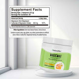 Información del suplemento de NaturalSlim MagicMag magnesio en polvo, sabor Manzanilla y Miel, 226 g.