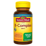 Frasco de suplemento Nature Made Super B-Complex con Vitamina C 60 tabletas