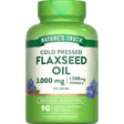 Frasco de suplemento Nature's Truth Aceite de Linaza 3000 mg 90 cápsulas blandas