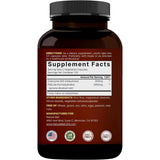 Tabla nutricional del suplemento NatureBell CoQ10 con PQQ 200 mg 240 cápsulas