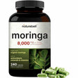 NatureBell Moringa 8000 mg - Cápsulas naturales para bienestar general, 240 unidades.