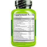 Tabla nutricional del suplemento Naturelo Biotina y Colágeno 60 cápsulas