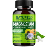 Frasco de NATURELO complejo de glicinato de magnesio quelado 240 cápsulas
