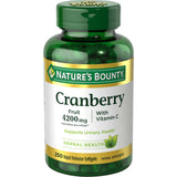 Frasco de suplemento Nature's Bounty Arándano Rojo 250 cápsulas blandas