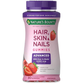Nature’s Bounty gomitas de biotina 6000 mcg 80 gomitas frontal