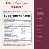 Tabla nutricional del suplemento Nature's Bounty Refuerzo de Ultra Colágeno 48 cápsulas