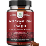 Frasco de suplemento Nature's Craft Levadura Roja de Arroz con CoQ10 1200 mg 120 cápsulas