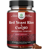 Frasco de suplemento Nature's Craft Levadura Roja de Arroz con CoQ10 1200 mg 60 cápsulas