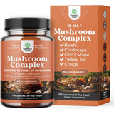 Frasco de suplemento Nature's Craft Mushroom Complex 120 cápsulas