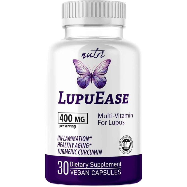 Frasco de suplemento Nature's Fusions Multivitamínico con Cúrcuma y Omega-3 30 Cápsulas Veganas