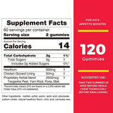 Tabla nutricional del suplemento Nature's Key Espino Blanco 120 gomitas