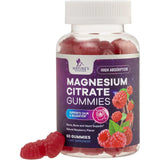 Frasco de suplemento Nature's Nutrition Citrato de Magnesio Sabor Frambuesa 100 mg 60 gomitas