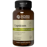 Frasco de suplemento Nature's Sunshine Cayena 490 mg 100 cápsulas