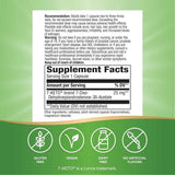 Tabla nutricional del suplemento Nature's Way 7-KETO DHEA Metabolito 60 cápsulas
