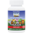 Frasco de suplemento NaturesPlus Animal Parade MagKidz Citrato de Magnesio Cereza 90 Tabletas Masticables