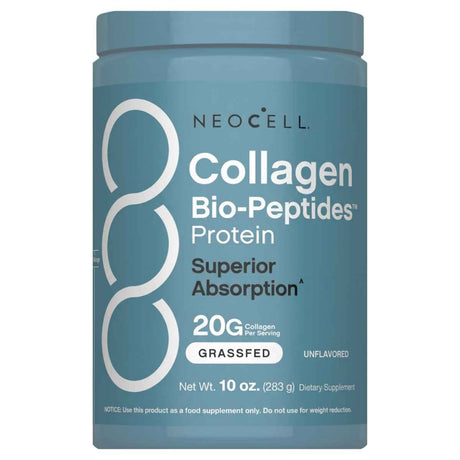 NeoCell colágeno Bio-Peptides en polvo sin sabor 10 oz frontal