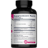 Tabla nutricional del suplemento NeoCell Colágeno Hidrolizado con Vitamina C y Biotina 6000 mg 180 tabletas