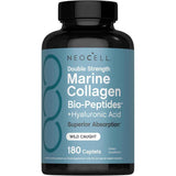 Frasco de suplemento NeoCell Colágeno Marino Bio-Péptidos 180 tabletas