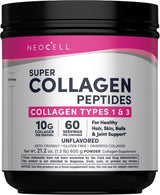 Frasco de NeoCell Super Collagen Peptides sin sabor de 600 g