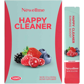Caja frontal de Newwellme mezcla en polvo con 14 sobres, variante Mixed Berry